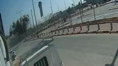 תיעוד מצלמות האבטחה בנתב"ג פגיעה ישירה של רקטה שנורתה מלבנון