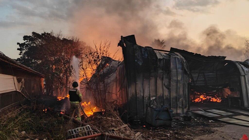 פגיעת רקטה במושב אביבים בעקבות מטח רקטות מלבנון