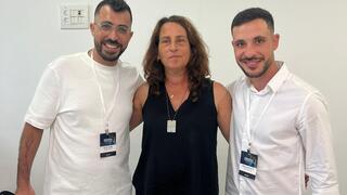 מימין לשמאל: בן צ'יפרוט, שני מילס-יטח וישראל יוסופוב