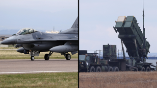 מטוס F-16 ארה"ב סוללה טילים פטריוט