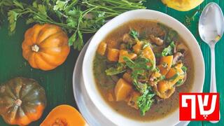 מרק פטריות תרד ודלורית