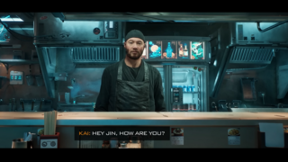 דמותו של ג'ין ממשחק המחשב Cyberpunk 2077