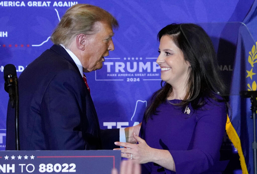 Elise Stefanik with Donald Trump 