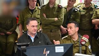 הרמטכ"ל הרצי הלוי ושר הביטחון ישראל כ"ץ בפיקוד צפון