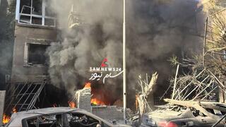 תקיפה ישראלית באזור אל-מזה בדמשק