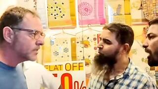 Confrontation between Muslim merchants and Israeli tourists