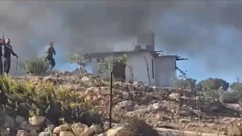 מתנחלים נכנסו לכפר בית פוריק הציתו מבנים ורכב ותקפו את תושבי המקום