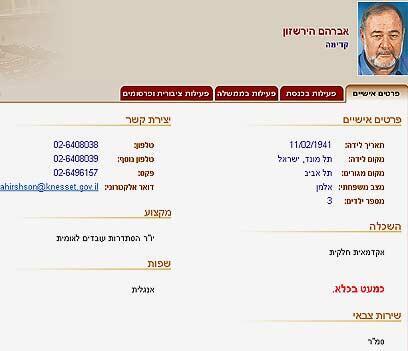 מתוך אתר הכנסת