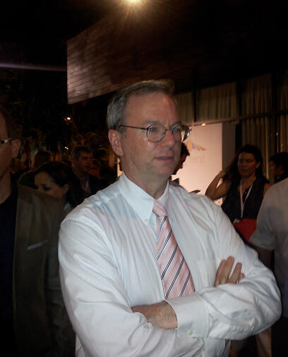 Dr. Eric Schmidt. Discussed how Israeli innovations can contribute to Israel's place in the world (Archive photo: Ehud Kenan) (צילום: אהוד קינן) Dr. Eric Schmidt. Discussed how Israeli innovations can contribute to Israel's place in the world (Archive photo: Ehud Kenan)