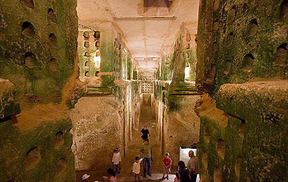 בית גוברין מערת קולומבריום (צילום: רון פלד) בית גוברין מערת קולומבריום