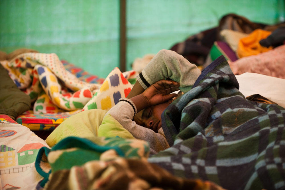 An Eritrean refugee 