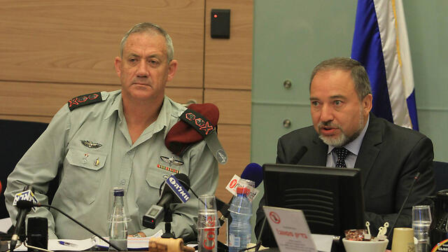 Ганц и Либерман. Фото: Гиль Йоханан