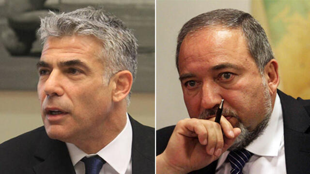 Лапид и Либерман. Фото: Гиль Йоханан (צילום: גיל יוחנן) Лапид и Либерман. Фото: Гиль Йоханан