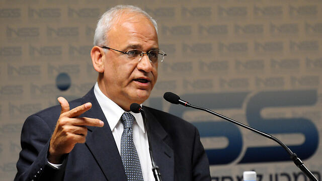 Saeb Erekat, chief negotiator for the Palestinians. (Photo: Kfir Sion) (צילום: כפיר סיון, ישראל סאן) Saeb Erekat, chief negotiator for the Palestinians. (Photo: Kfir Sion)