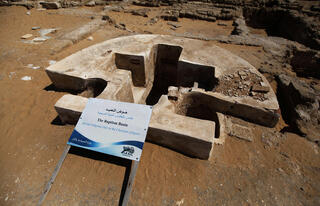 An archaeological site in Gaza 