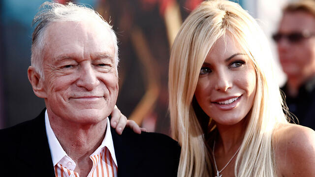 Хью Хефнер и Кристалл Харрис. Фото: АР (צילום: AP) Хью Хефнер и Кристалл Харрис. Фото: АР