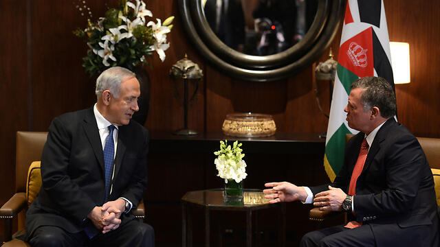 Prime Minister Benjamin Netanyahu and King Abduallah (Photo: Kobi Gideon, GPO ) (צילום: קובי גדעון, לע"מ) Prime Minister Benjamin Netanyahu and King Abduallah (Photo: Kobi Gideon, GPO )