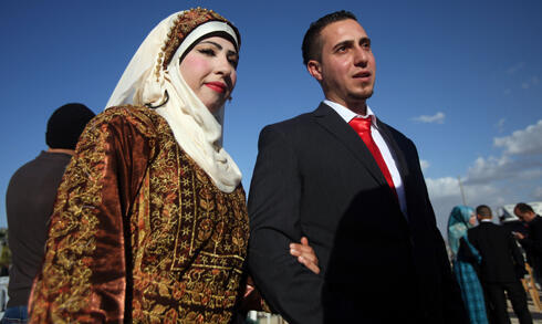 Mass weddings - Hamas' thing (Photo: AFP) (צילום: AFP) Mass weddings - Hamas' thing (Photo: AFP)