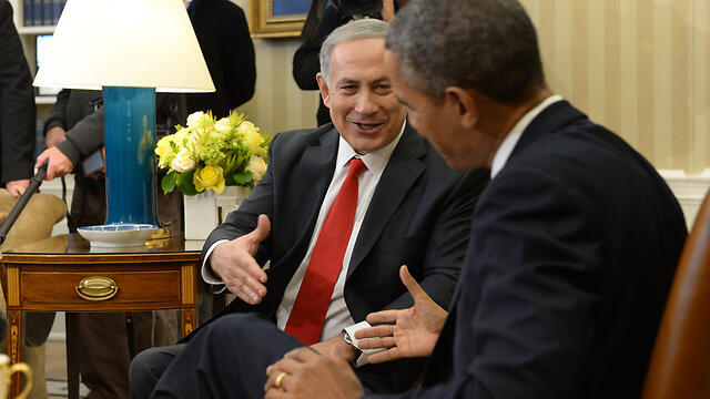 Netanyahu and Obama meeting at the White House (Photo: Avi Ohayon, GPO) (צילום: אבי אוחיון, לע"מ) Netanyahu and Obama meeting at the White House (Photo: Avi Ohayon, GPO)