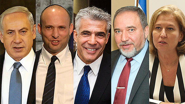 Netanyahu, Bennett, Lapid, Lieberman and Livni. 'Israel’s politicians need to understand that the safety of their country must prevail over personal interests and partisan agendas' (Photos: Gil Yohanan, Shahar Azran, EPA, AP and GPO)