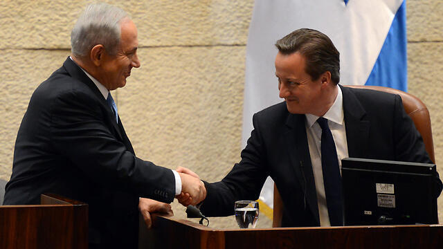 Cameron on a previous trip to Israel (Photo: Haim Tzach)