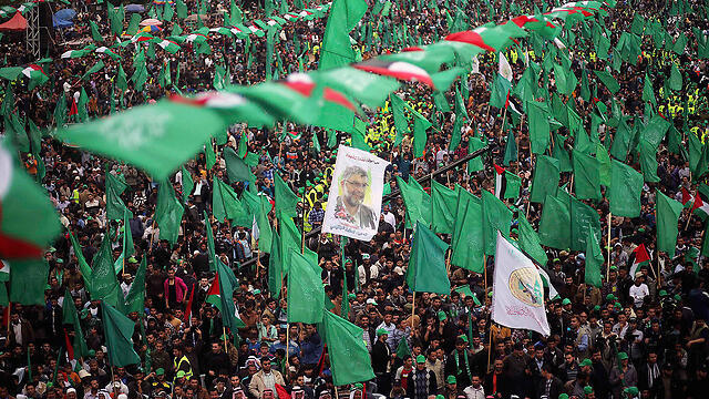 A Hamas rally in Gaza