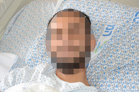 One of the Syrian patients at Ziv Medical Center (Photo: Mohamed Shinawi)