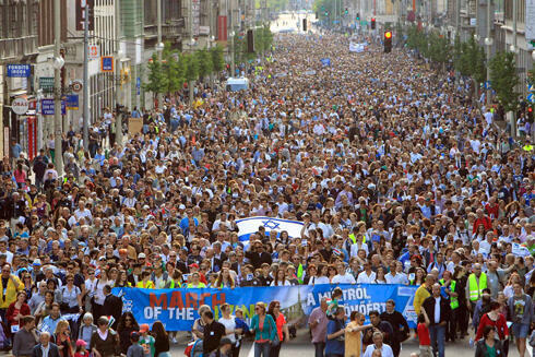 The March of the Living in Budapest (Photo: Reuters)