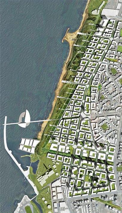 תוכנית רובע שדה דב תל אביב ת"א נדלן נדל"ן (הדמיה: אדריכל ארי כהן) תוכנית רובע שדה דב תל אביב ת"א נדלן נדל"ן