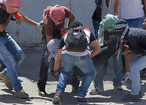 The shooting in Beitunia (Photo: AFP)