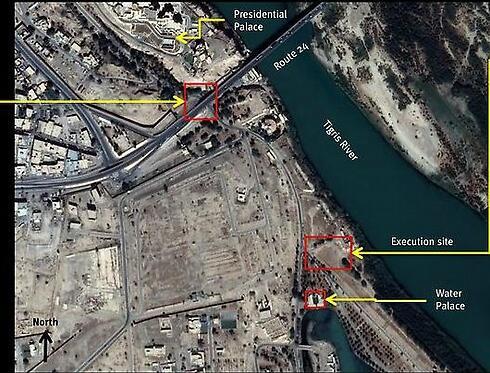 Satellite images published by Human Rights Watch