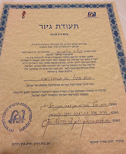 לכתבה בלבד! נטשה מיליאבסקי תעודת גיור יהדותnullnull לכתבה בלבד! נטשה מיליאבסקי תעודת גיור יהדות