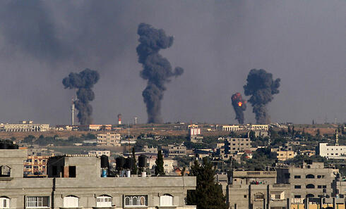 IAF attacks Gaza terror targets (Photo: AFP)