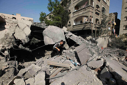 The rubble of a building following an IAF strike in Gaza (Photo: Reuters)