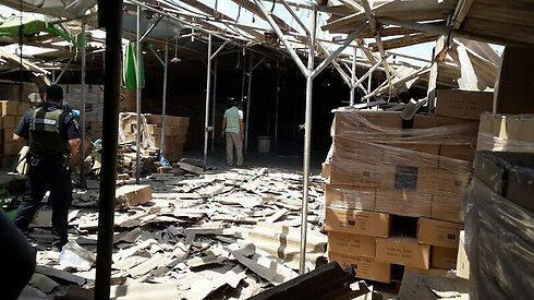 Rocket hit in Sha'ar HaNegev Regional Council (Yoav Zitun)