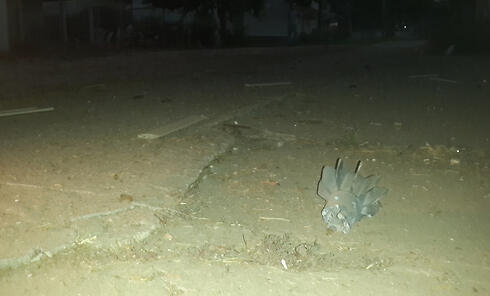 Mortar shell fired at Israel (Photo: Roee Idan) (צילום: רועי עידן) Mortar shell fired at Israel (Photo: Roee Idan)
