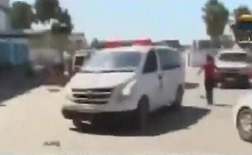 Evacuating the wounded from the UN school