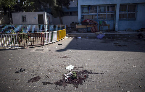 Aftermath of the incident at the UNWRA school. (Archive Photo: AFP)