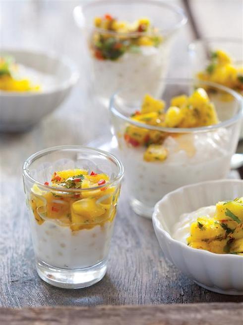 Десерт с тапиокой из ресторана "Жираф". Фото: Дан Лев (צילום: דן לב) Десерт с тапиокой из ресторана "Жираф". Фото: Дан Лев