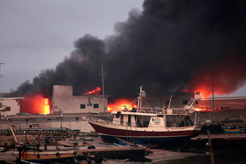 Just after an IDF attack in Gaza City. (Photo: MCT)