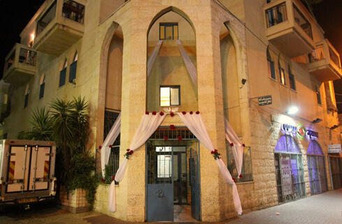 Wedding decorations of Mahmoud Mansour's house in Jaffa (Photo: Ido Erez) 