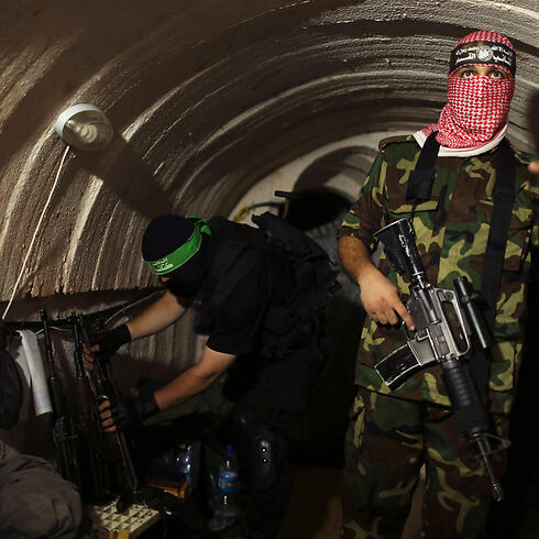 Hamas militants inside a tunnel during Operation Protective Edge. (Photo: Reuters)