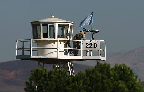 UN troops at an observation post along the Israel-Syria border. (Photo: EPA)