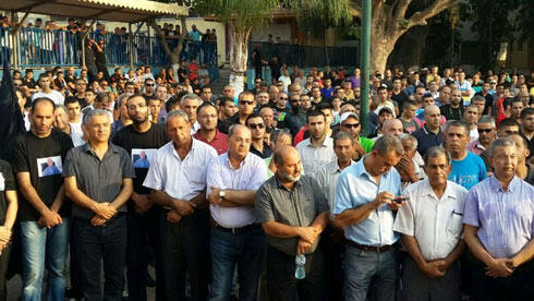 Tayibe anti-violence demonstration (Photo: Hassan Shaalan) (צילום: חסן שעלאן) Tayibe anti-violence demonstration (Photo: Hassan Shaalan)