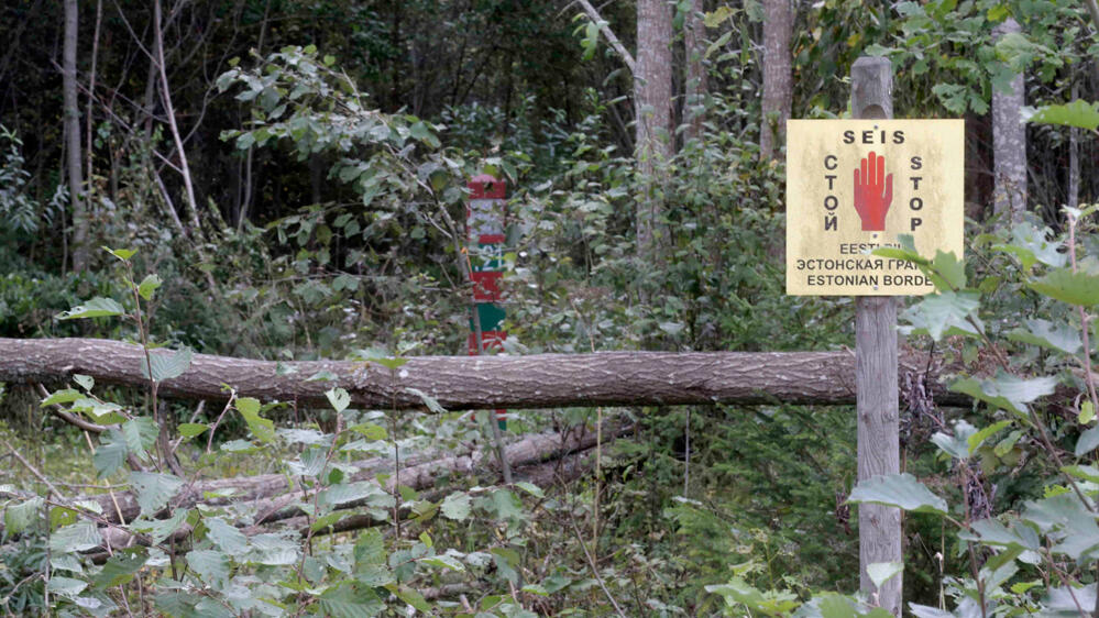 The Estonia-Russia border 