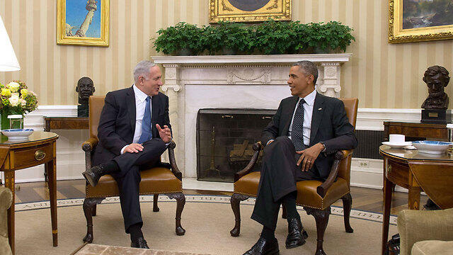 Netanyahu and Obama at White House in 2014 (Photo: AFP)