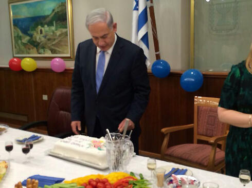 Netanyahu celebrates birthday with Likud ministers nullnull Netanyahu celebrates birthday with Likud ministers