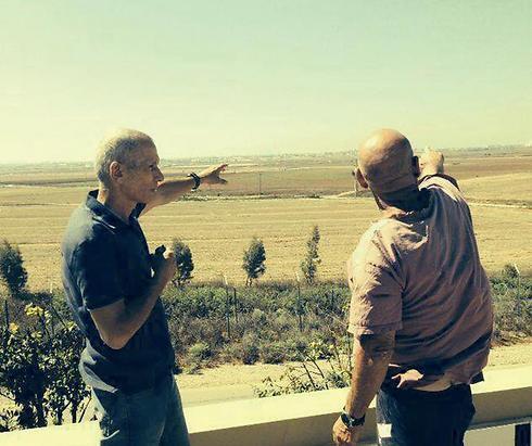 MK Bar-Lev at Kibbutz Kfar Aza last year.