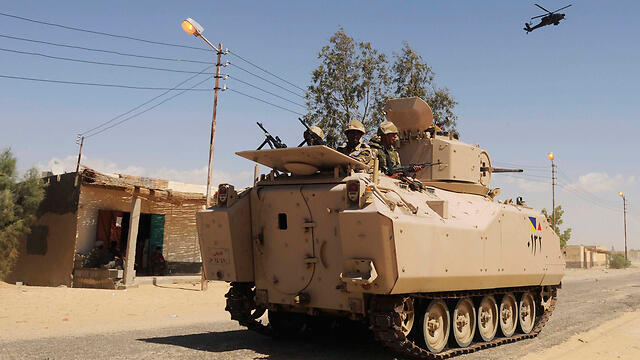 Egyptian troops in northern Sinai (Photo: AP/Archive) (צילום: AP) Egyptian troops in northern Sinai (Photo: AP/Archive)
