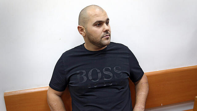 Michael Mor, during a remand hearing, Oct. 2014 (Photo: Zvika Tishler)